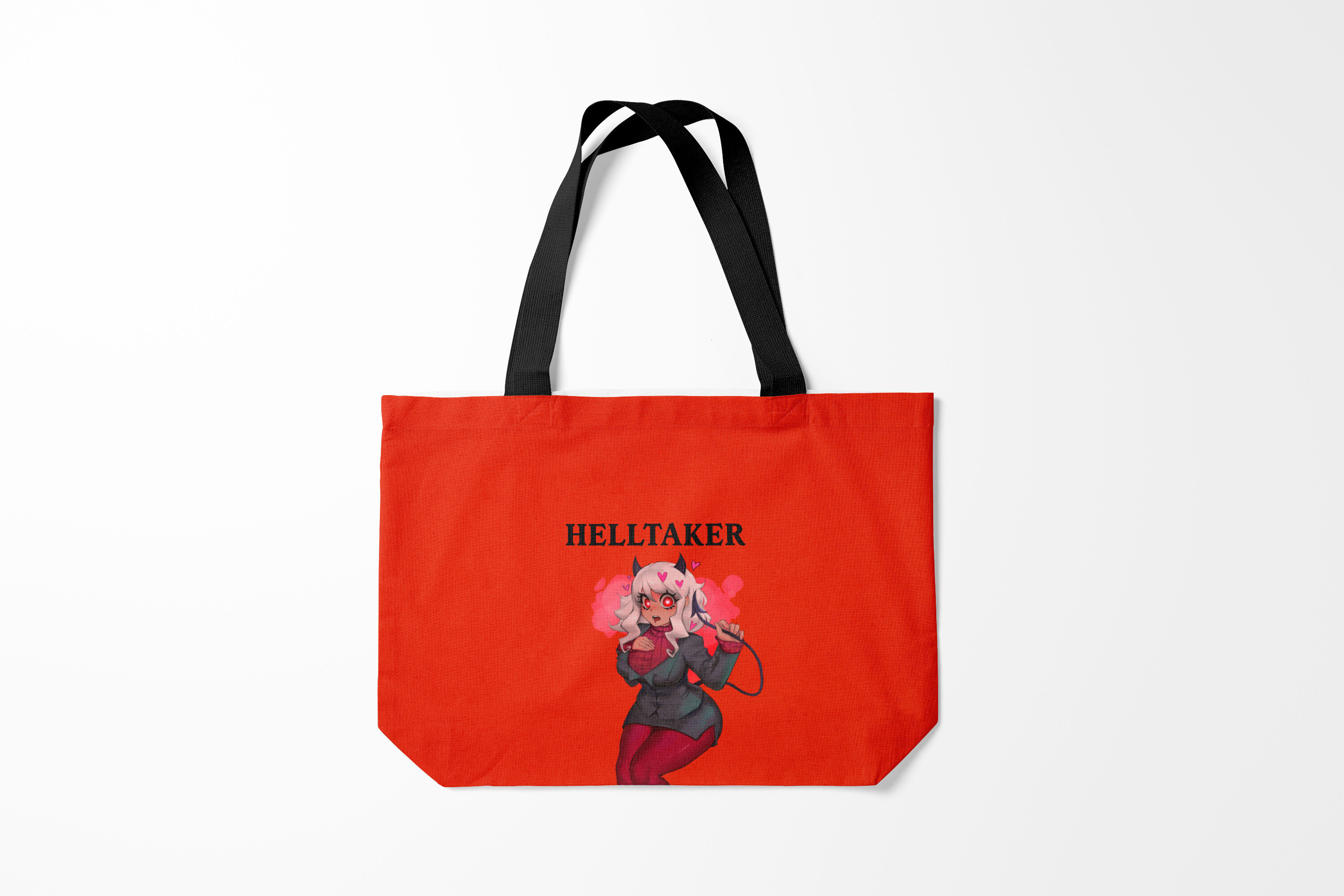 

Сумка шoппер унисекс Burnettie Helltaker, красный, Helltaker