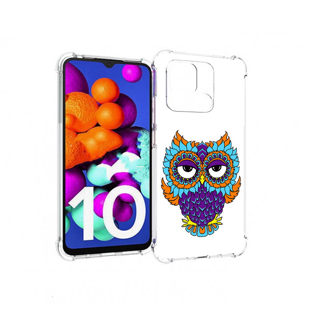 

Чехол MyPads Tocco для Xiaomi Redmi 10C Цветная сова, Прозрачный, Tocco