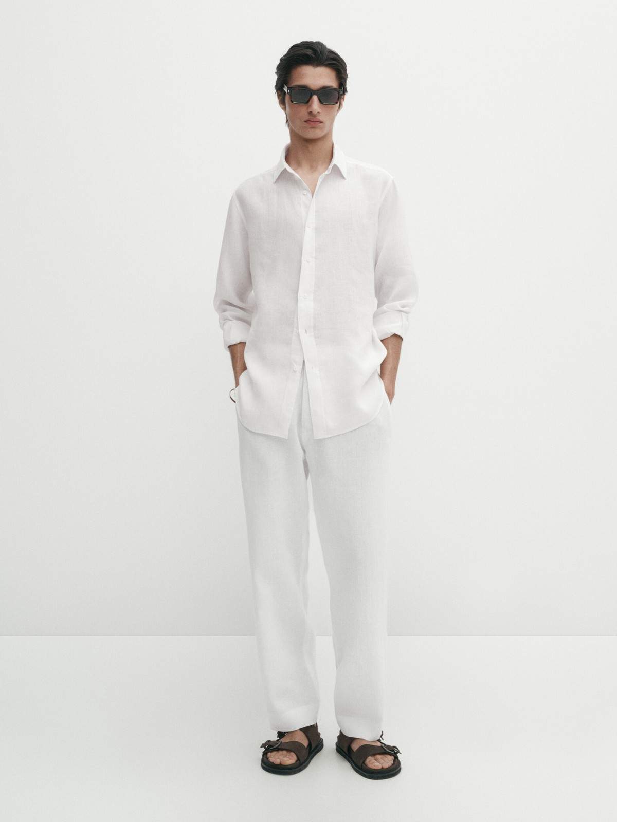

Рубашка мужская Massimo Dutti 0169/114-I2024 белая XXL, Белый, 0169/114-I2024