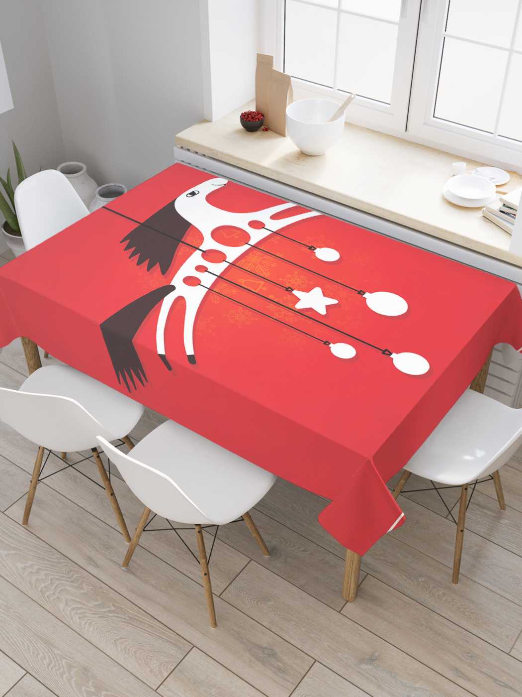 

Скатерть прямоугольная JoyArty "Конь с украшениями" из сатена, 120x145 см, Конь с украшениями