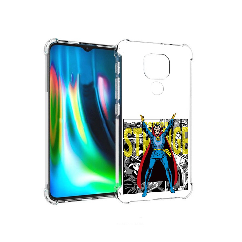 

Чехол MyPads Tocco для Motorola Moto E7 Plus доктор стренж комикс (PT155921.339.334), Прозрачный, Tocco