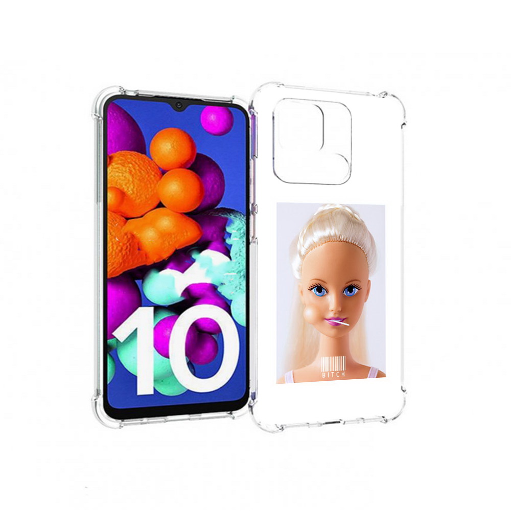 

Чехол MyPads Tocco для Xiaomi Redmi 10C барби, Прозрачный, Tocco