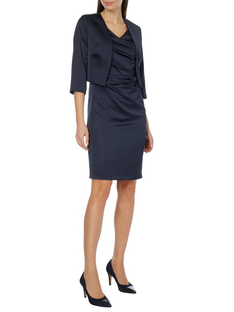 

Болеро женское Vera Mont 594822 синее 40 EU, Синий, 594822
