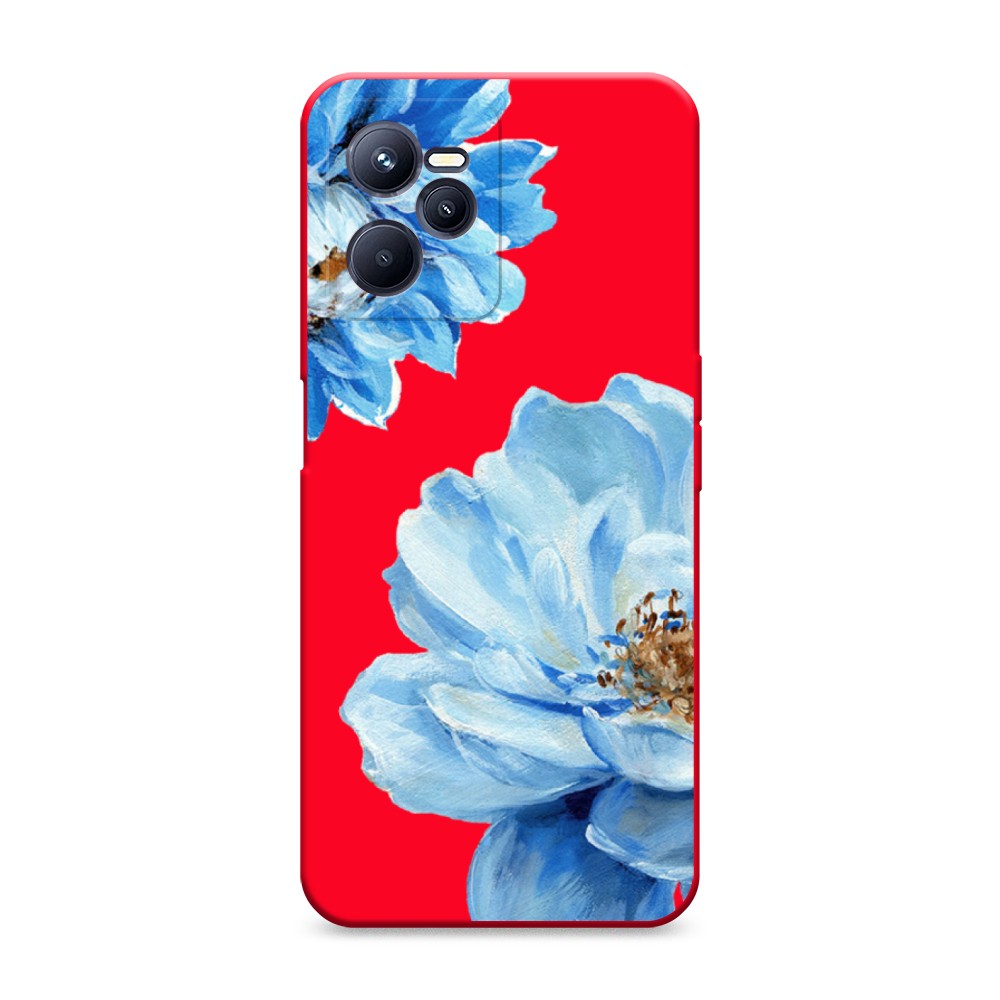 

Чехол Awog на Realme C35 "Голубые клематисы"