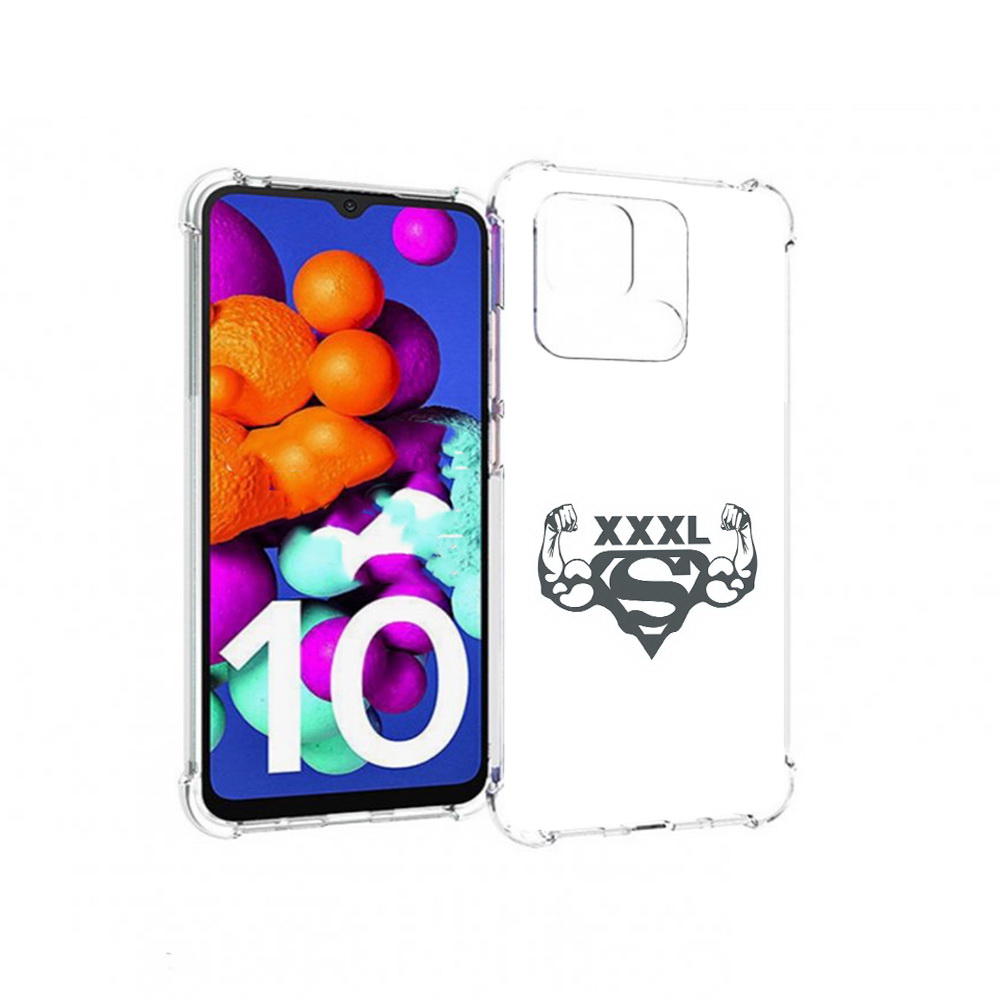 Чехол MyPads Tocco для Xiaomi Redmi 10C бодибилдинг супермен