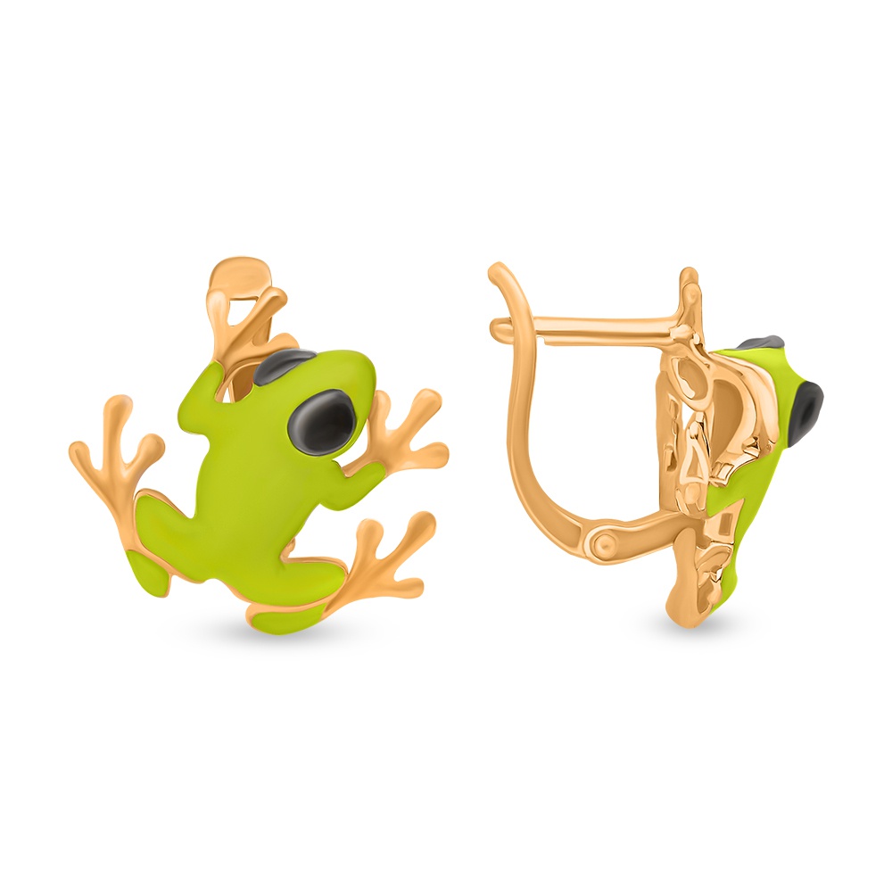 

Серьги из серебра 585Gold 702008697, эмаль, 702008697