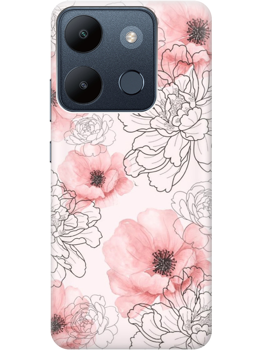 

Чехол на Infinix Smart 7 / Tecno Spark Go 2023 / Pop 7 / Pop 7 Pro (786923) прозрачный, Розовый, 20000956