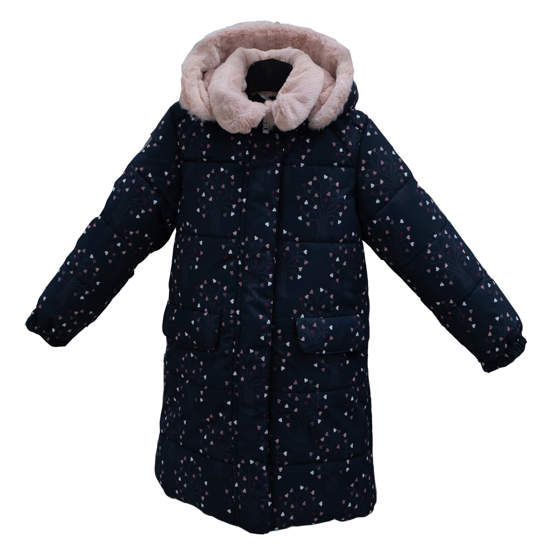 

Пальто детское KERRY K22431 A цв. синий; розовый р. 140, K22431 A