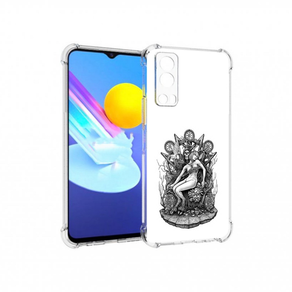 

Чехол MyPads Tocco для Vivo Z3 девушка на троне (PT226973.411.309), Прозрачный, Tocco