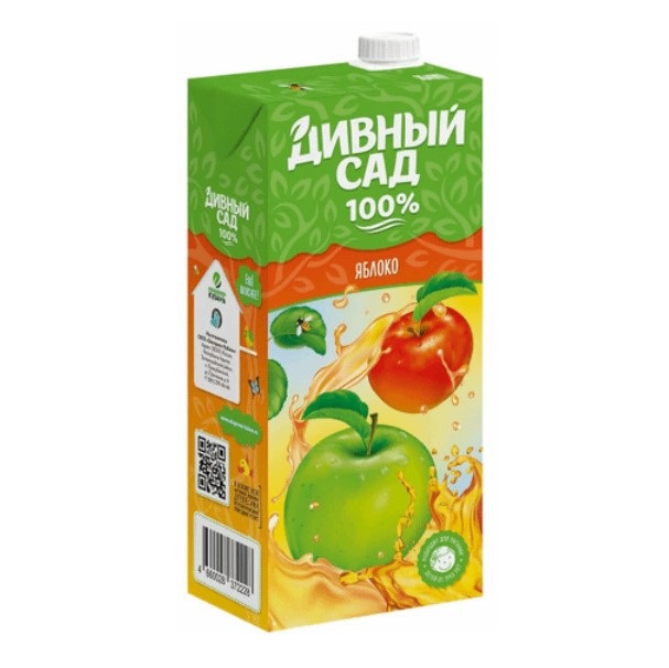 

Напиток сокосодержащий Дивный сад Яблоко осветленный 1 л