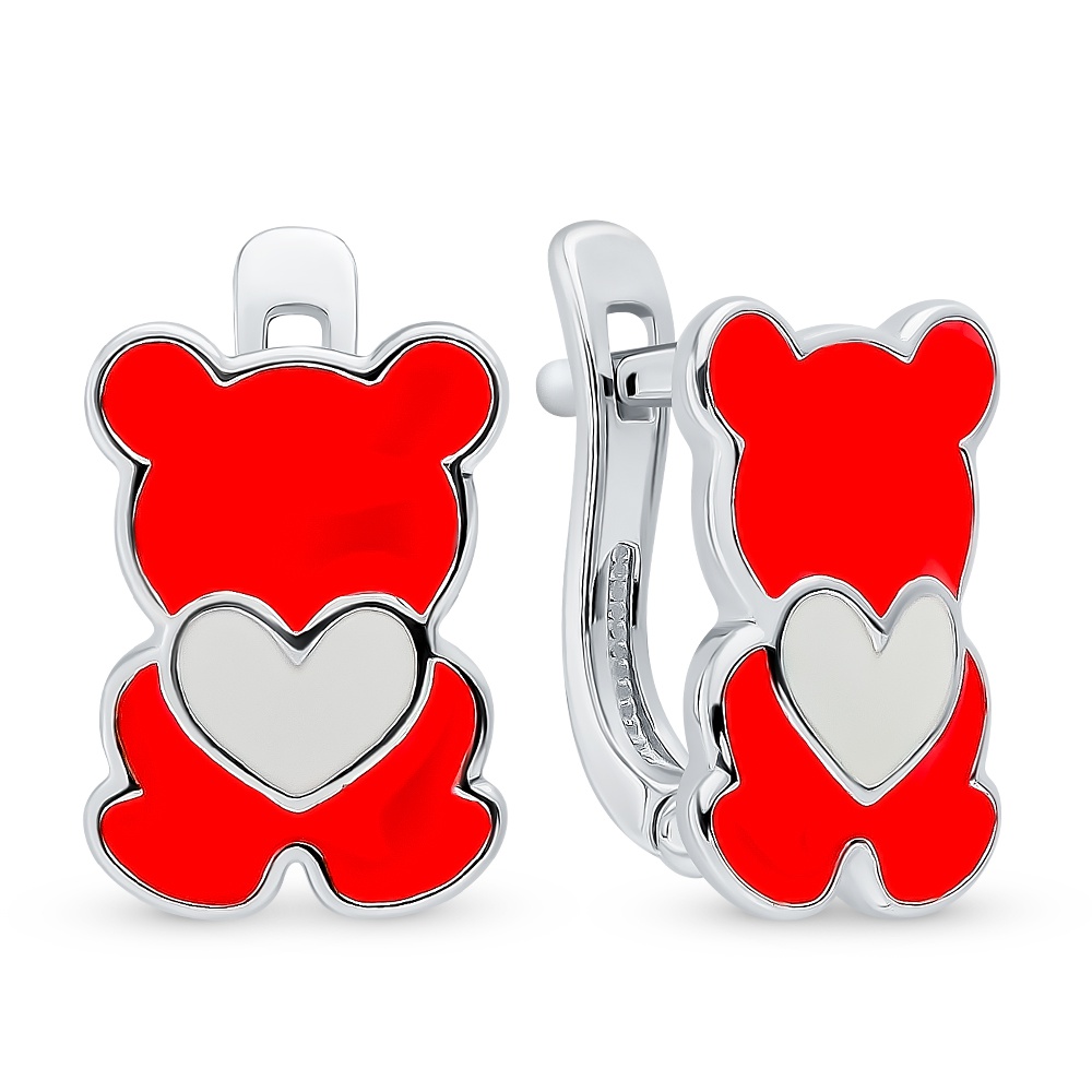 

Серьги из серебра с эмалью 585Gold 902000642, 902000642