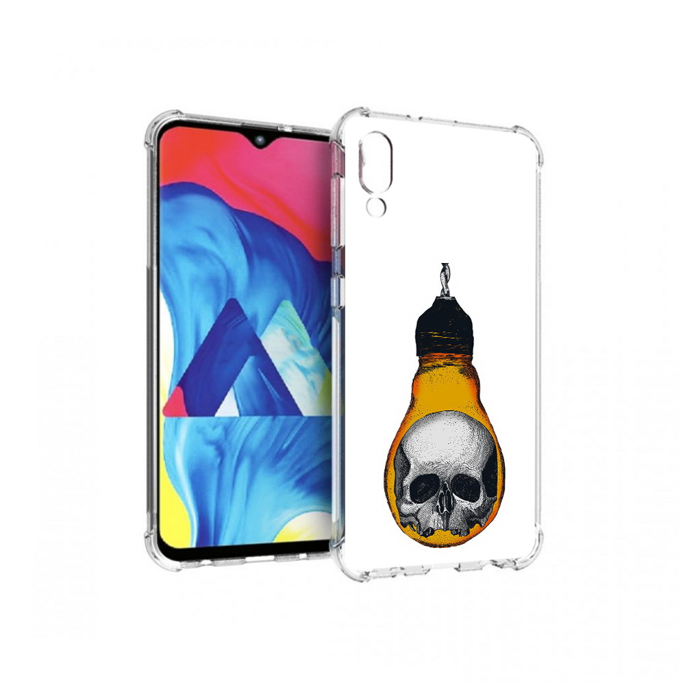 

Чехол MyPads Tocco для Samsung Galaxy M10 череп в лампочке (PT128878.532.676), Прозрачный, Tocco