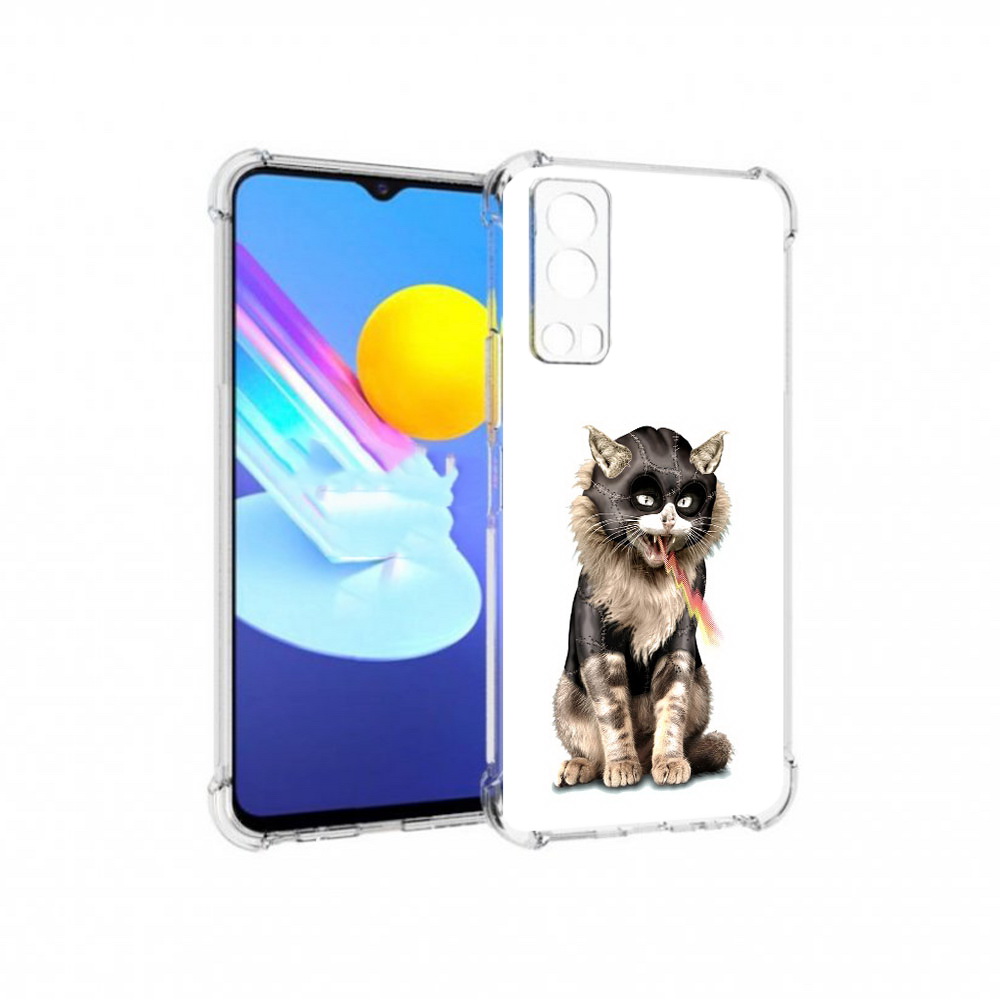 

Чехол MyPads Tocco для Vivo Z3 дьяволский кот (PT226973.411.341), Прозрачный, Tocco