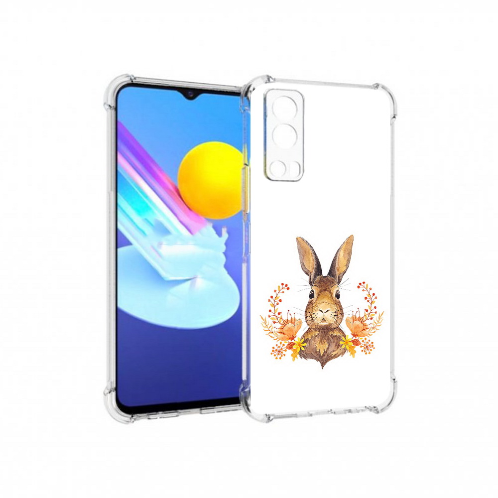 

Чехол MyPads Tocco для Vivo Z3 зайка в цветах (PT226973.411.349), Прозрачный, Tocco