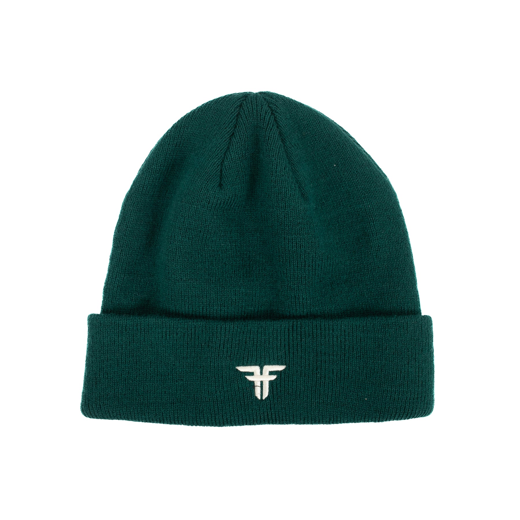 Шапка бини унисекс FALLEN TRADEMARK EMROIREDED emerald green, one size