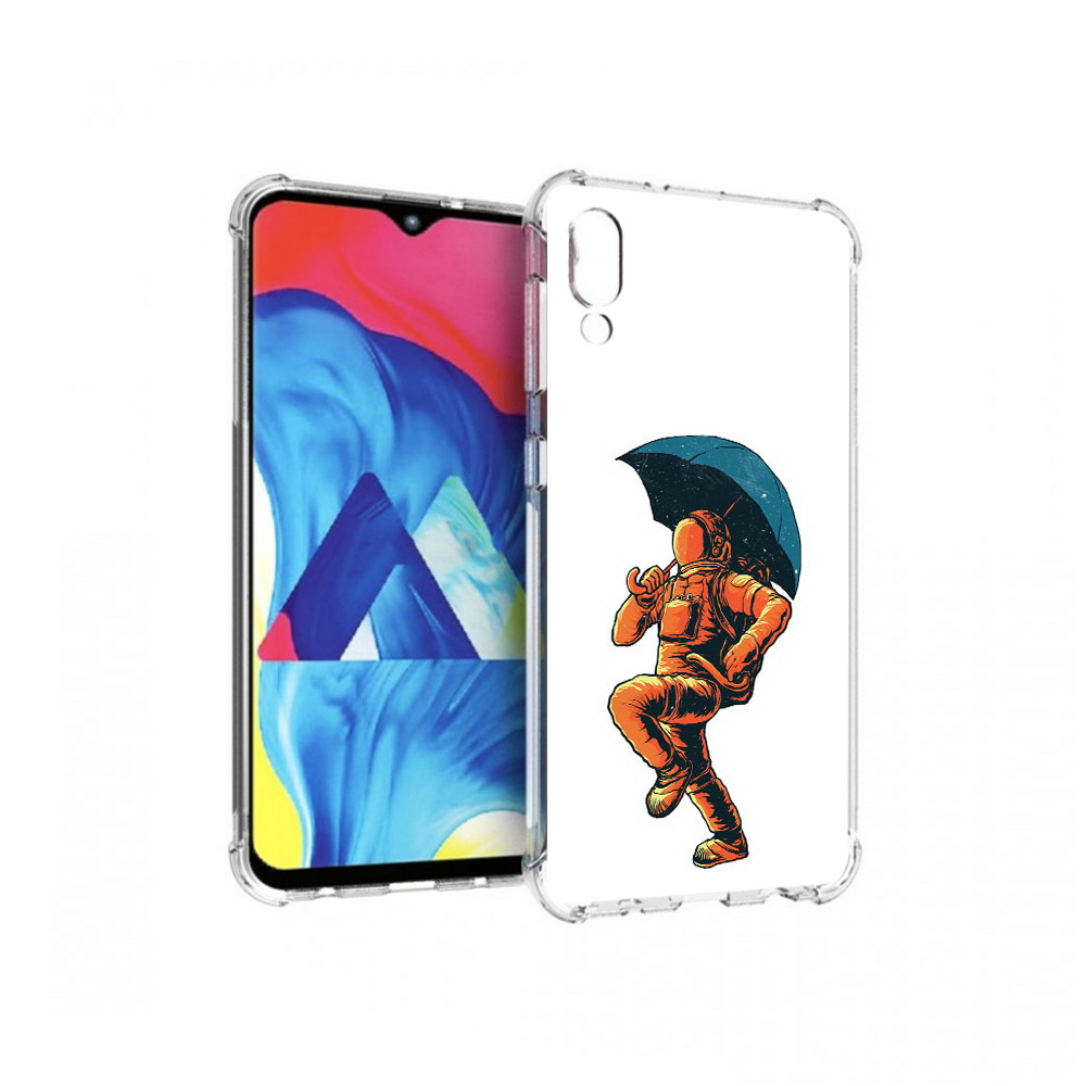 

Чехол MyPads Tocco для Samsung Galaxy M10 шагающий космонавт с зонтом (PT128878.532.695), Прозрачный, Tocco