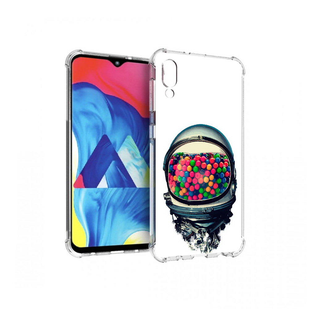 

Чехол MyPads Tocco для Samsung Galaxy M10 шлем космонавта (PT128878.532.700), Прозрачный, Tocco