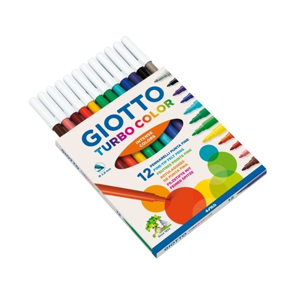 Фломастеры GIOTTO 416000 TURBO COLOR 12 цв