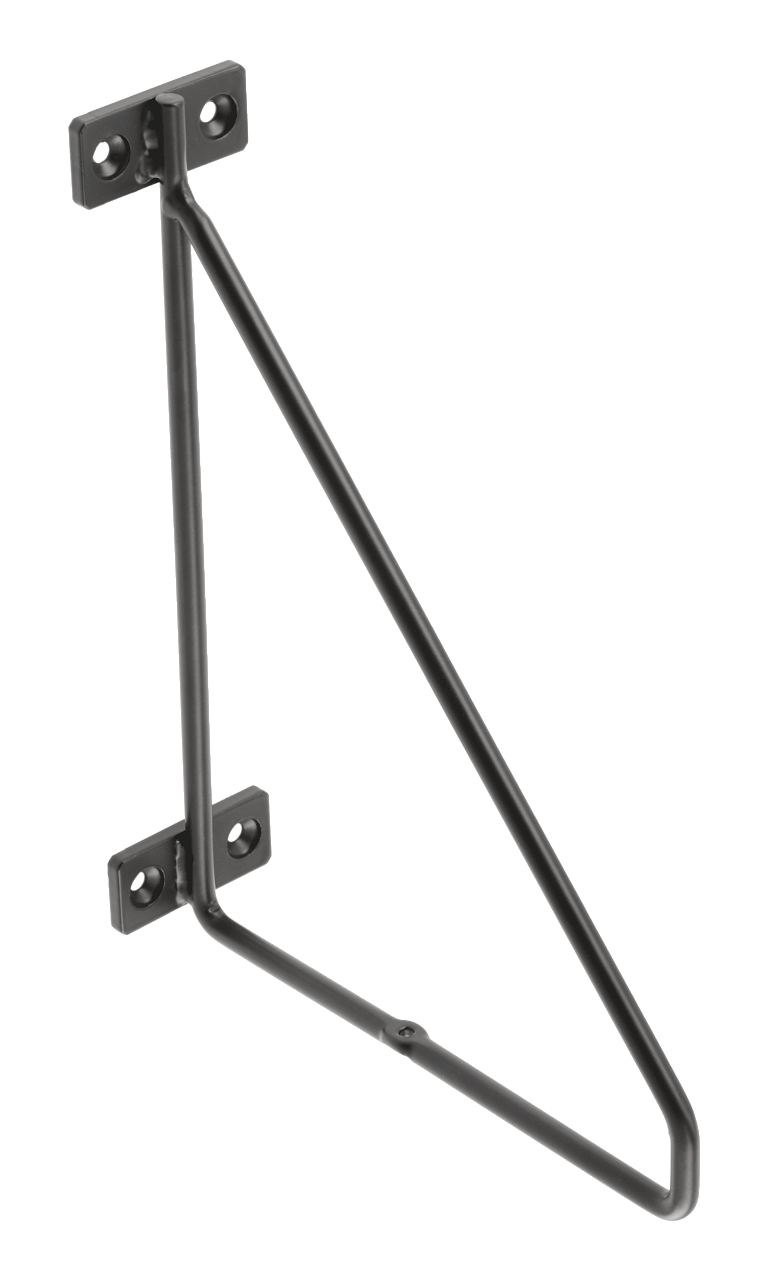 

Полкодержатель BAR, 200x160 мм, черный матовый, PP-BAR-20M