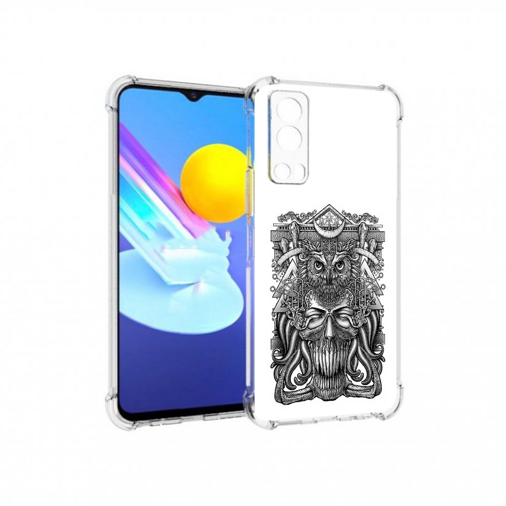 

Чехол MyPads Tocco для Vivo Z3 зубастая сова (PT226973.411.369), Прозрачный, Tocco