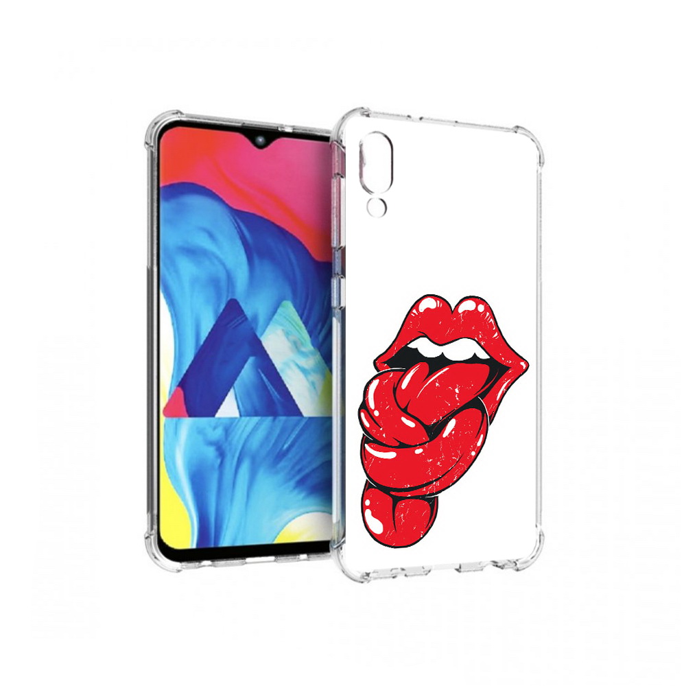 Чехол MyPads Tocco для Samsung Galaxy M10 яркие губы с языком (PT128878.532.705)