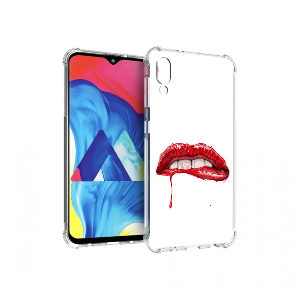 

Чехол MyPads Tocco для Samsung Galaxy M10 яркие красные губы (PT128878.532.706), Прозрачный, Tocco