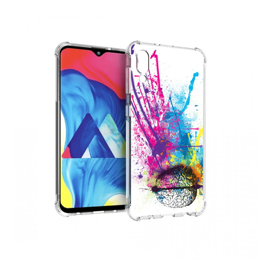 

Чехол MyPads Tocco для Samsung Galaxy M10 яркий красочный мозг (PT128878.532.710), Прозрачный, Tocco