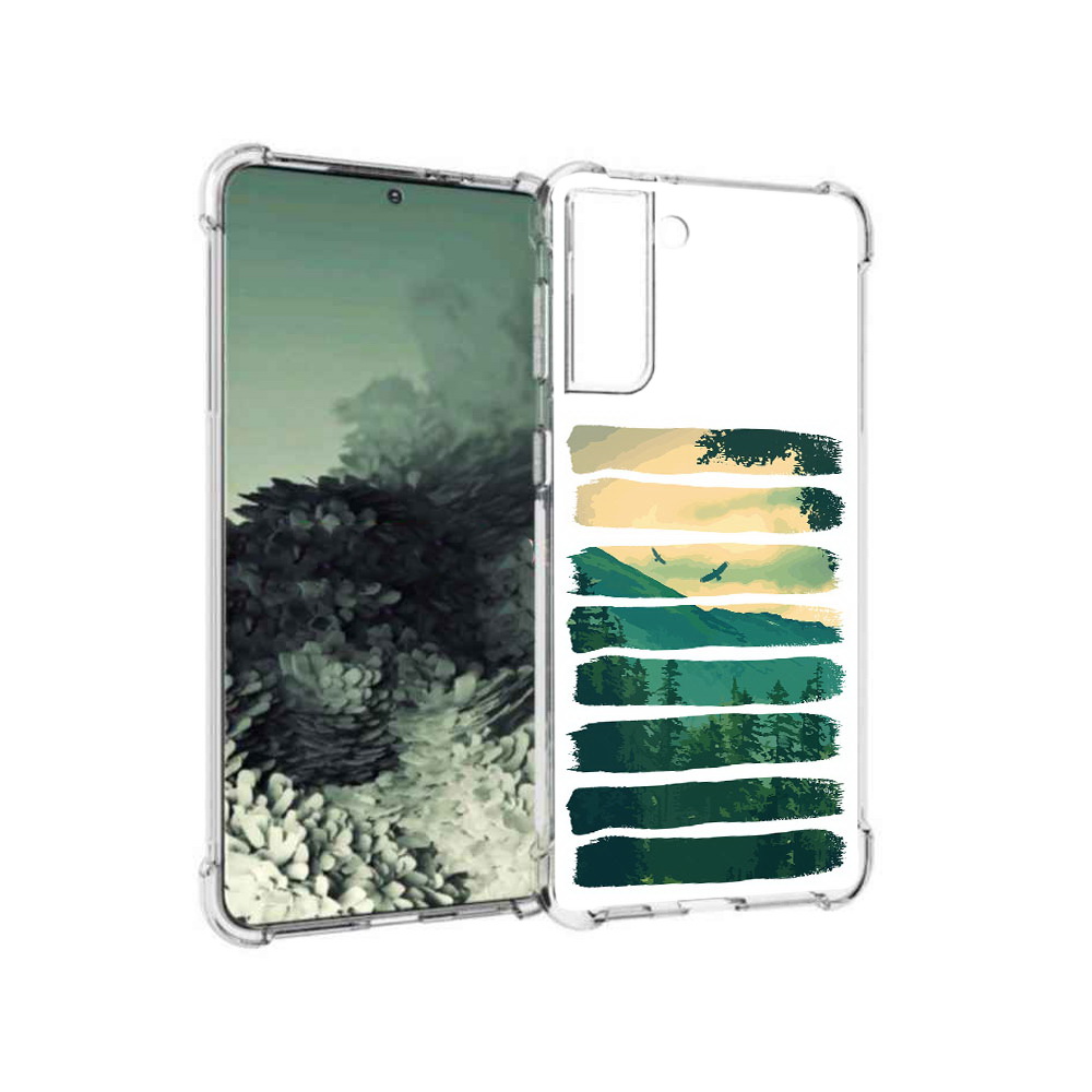 

Чехол MyPads Tocco для Samsung Galaxy S21+ Лесная чаща (PT157355.533.107), Прозрачный, Tocco