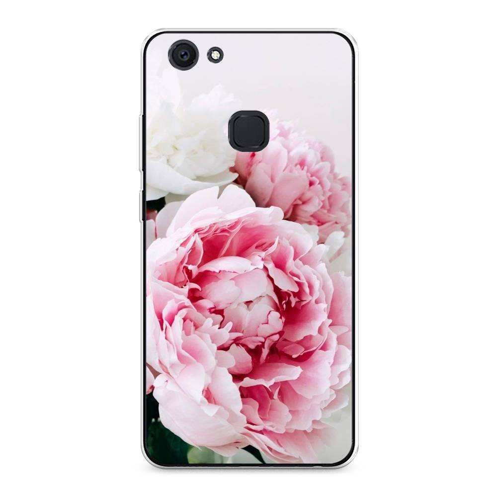 

Чехол для Vivo V7 Plus "Розовые и белые пионы", Розовый;белый, 260750-2