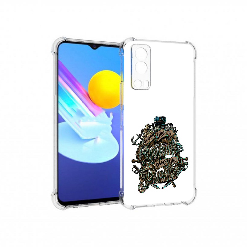 

Чехол MyPads Tocco для Vivo Z3 капитан пиратов (PT226973.411.385), Прозрачный, Tocco
