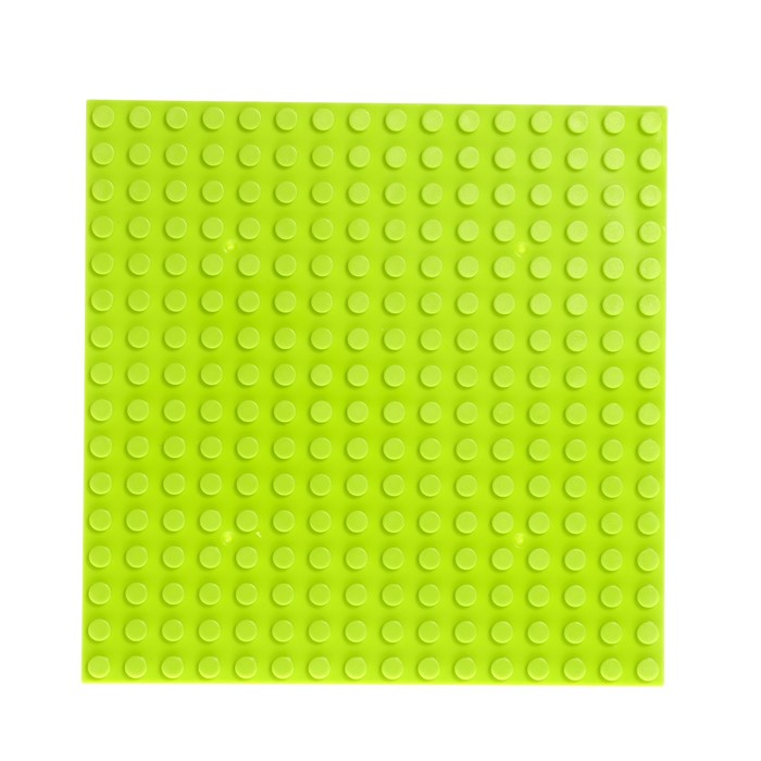 Пластина-основание для конструктора, 12,8x12,8 см, цвет салатовый