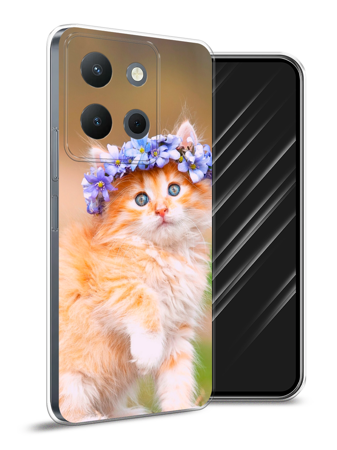 

Чехол Awog на Vivo Y36 4G "Рыжий кот в венке", Коричневый;синий, 269250-1
