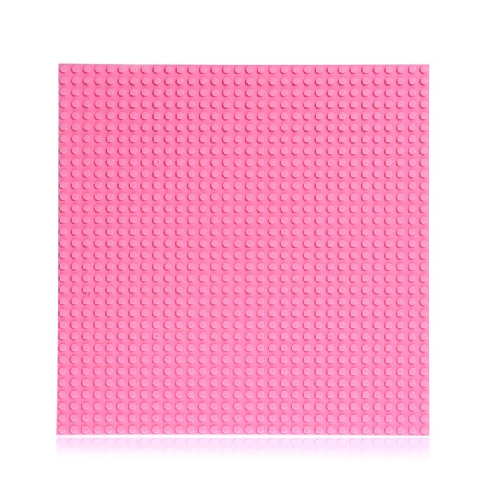 

Пластина-перекрытие для конструктора, 25,5x25,5 см, цвет розовый