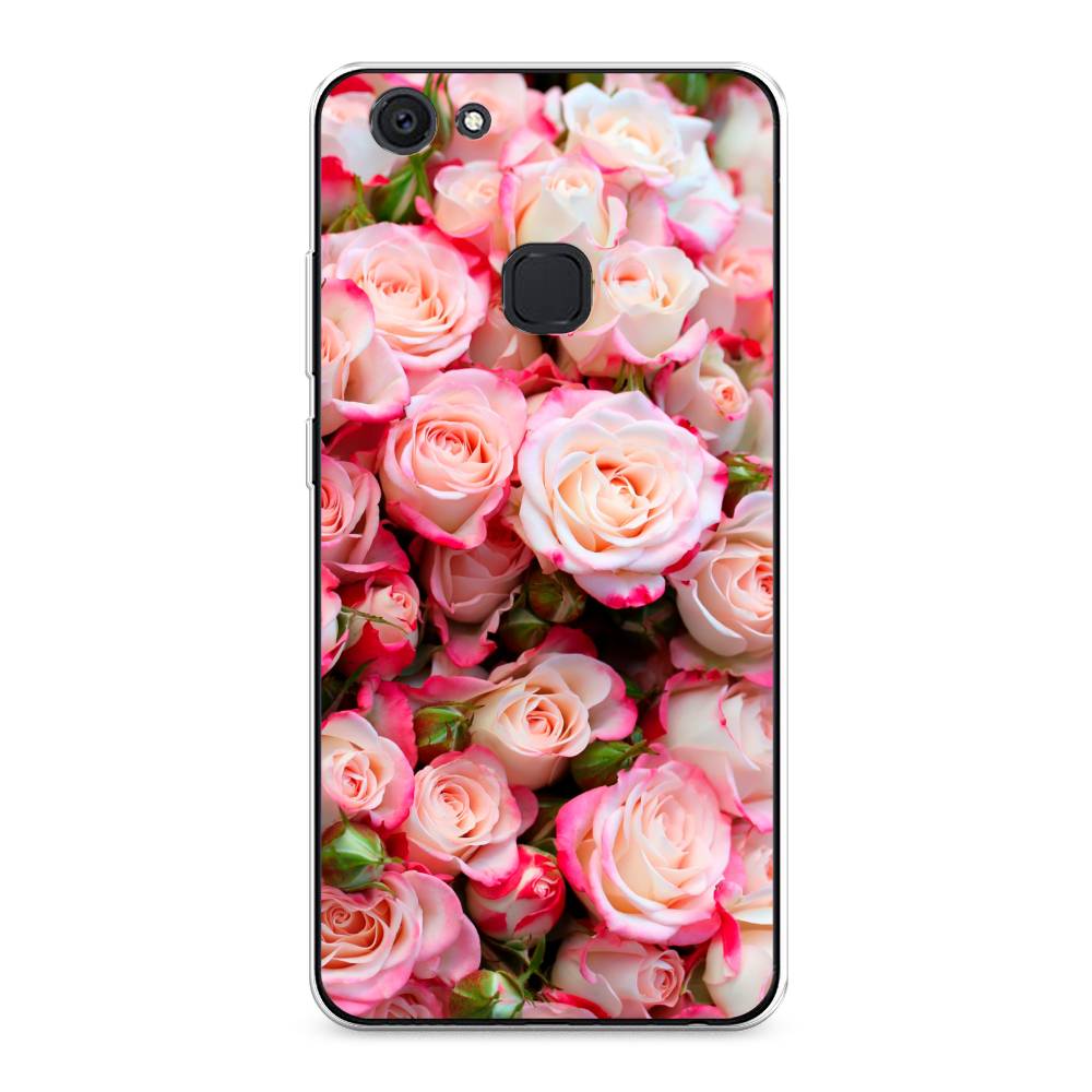 

Чехол для Vivo V7 Plus "Много роз", Розовый, 260750-2