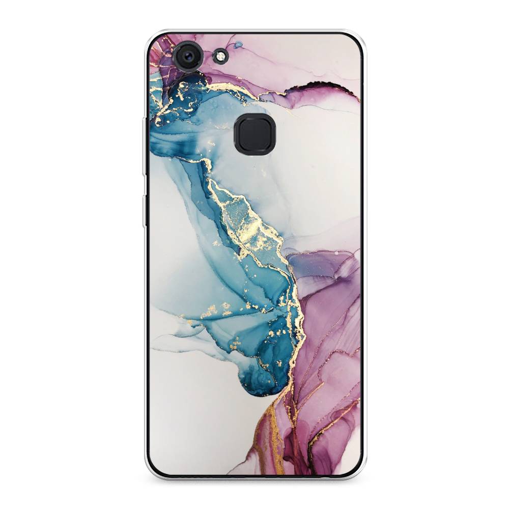 

Чехол для Vivo V7 Plus "Розовые разводы рисунок", 260750-3
