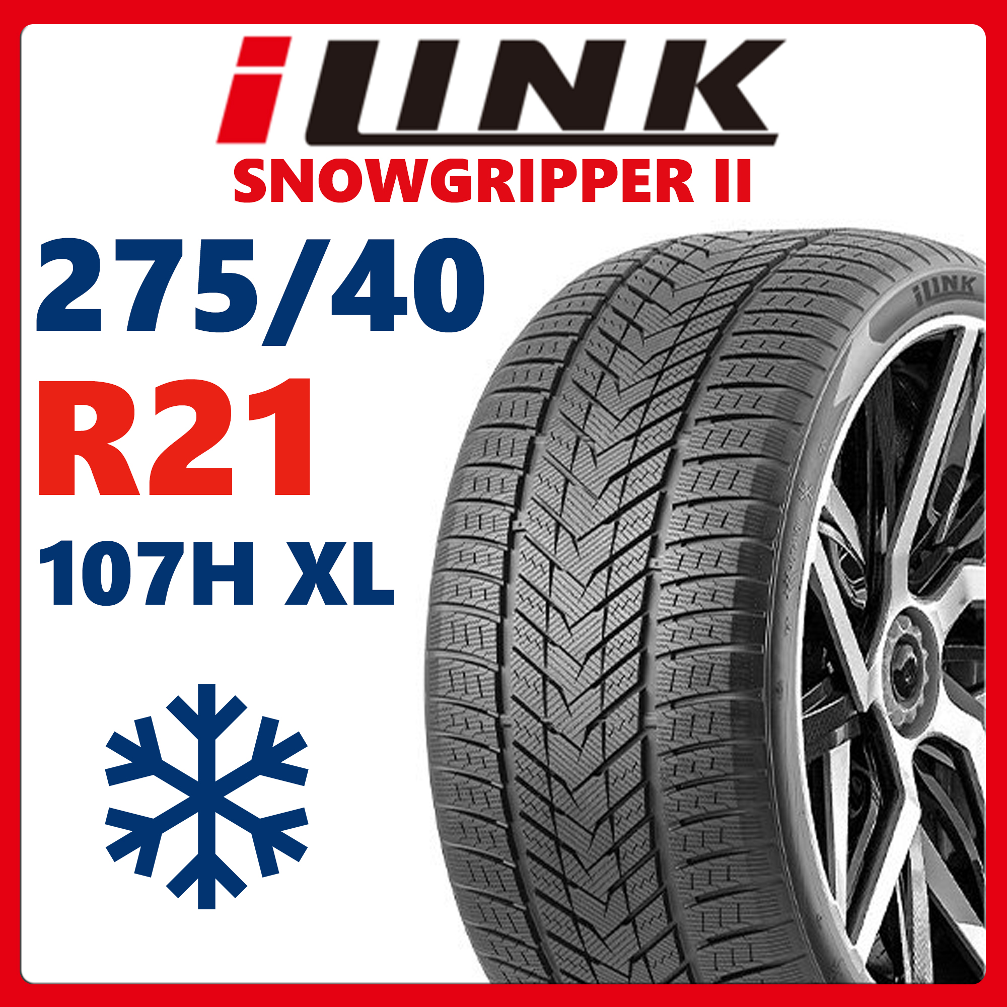 Шины зимние iLink SNOWGRIPPER II 275/40R21 107H XL