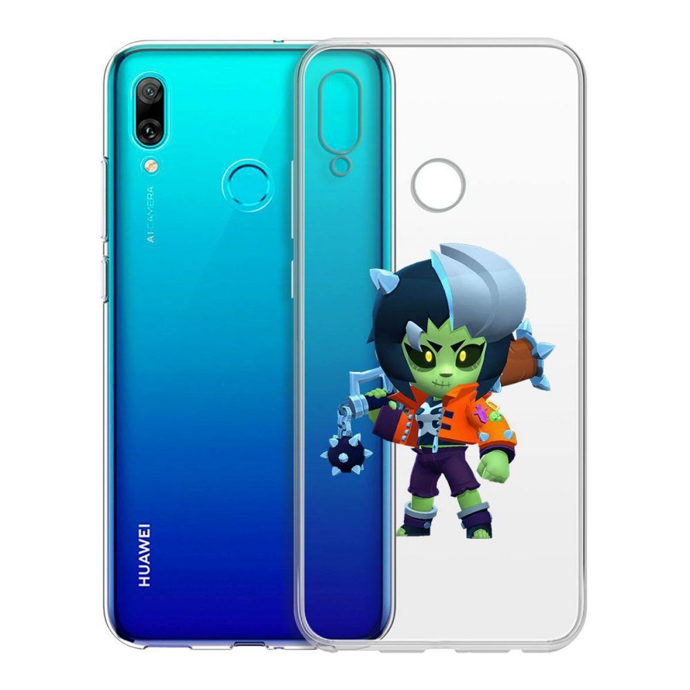 

Чехол-накладка Brawl Stars-ЗомБиби для Huawei P Smart (2019)or 10 Lite (2019), Прозрачный