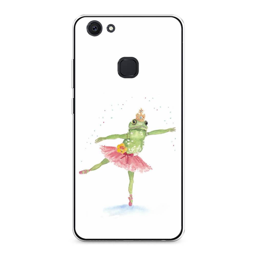 

Чехол для Vivo V7 Plus "Лягушка-балерина", Зеленый, 260750-4