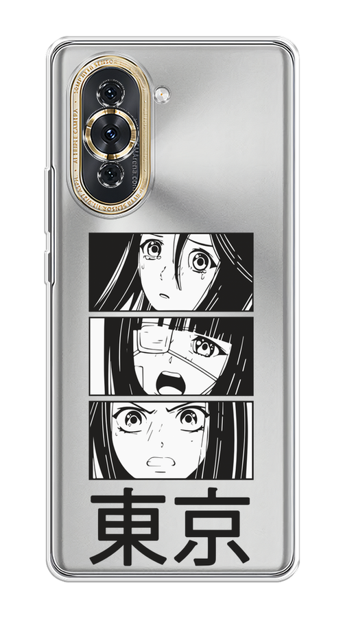 

Чехол на Huawei Nova 10 "Tokyo girls", Белый;черный;прозрачный, 6108950-1