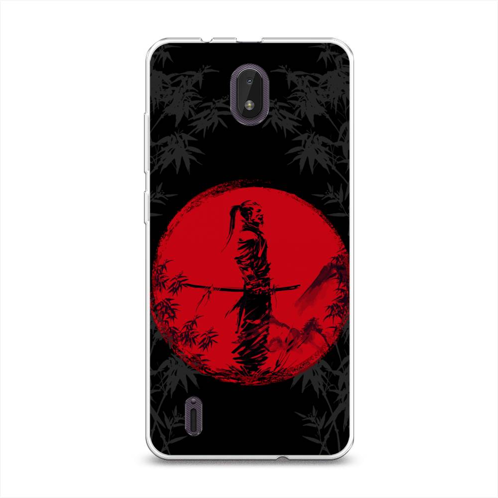 

Чехол на Nokia C01 Plus "Самурай на красном фоне", Черный;красный;серый, 125250-4
