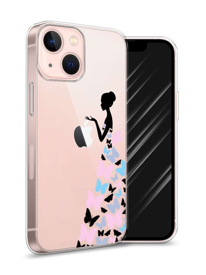 фото Чехол awog на apple iphone 13 mini / айфон 13 mini "платье из бабочек"