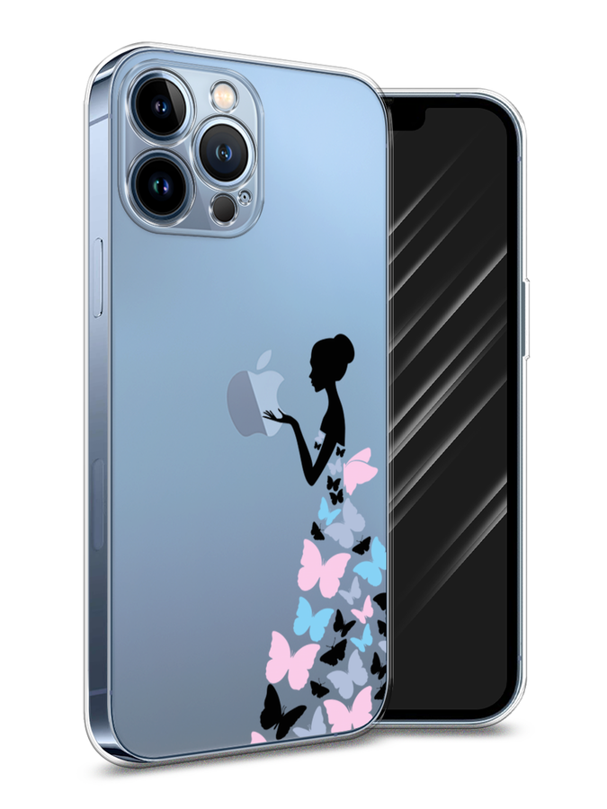 

Чехол Awog на Apple iPhone 13 Pro Max / Айфон 13 Pro Max "Платье из бабочек", Разноцветный, 14450-1
