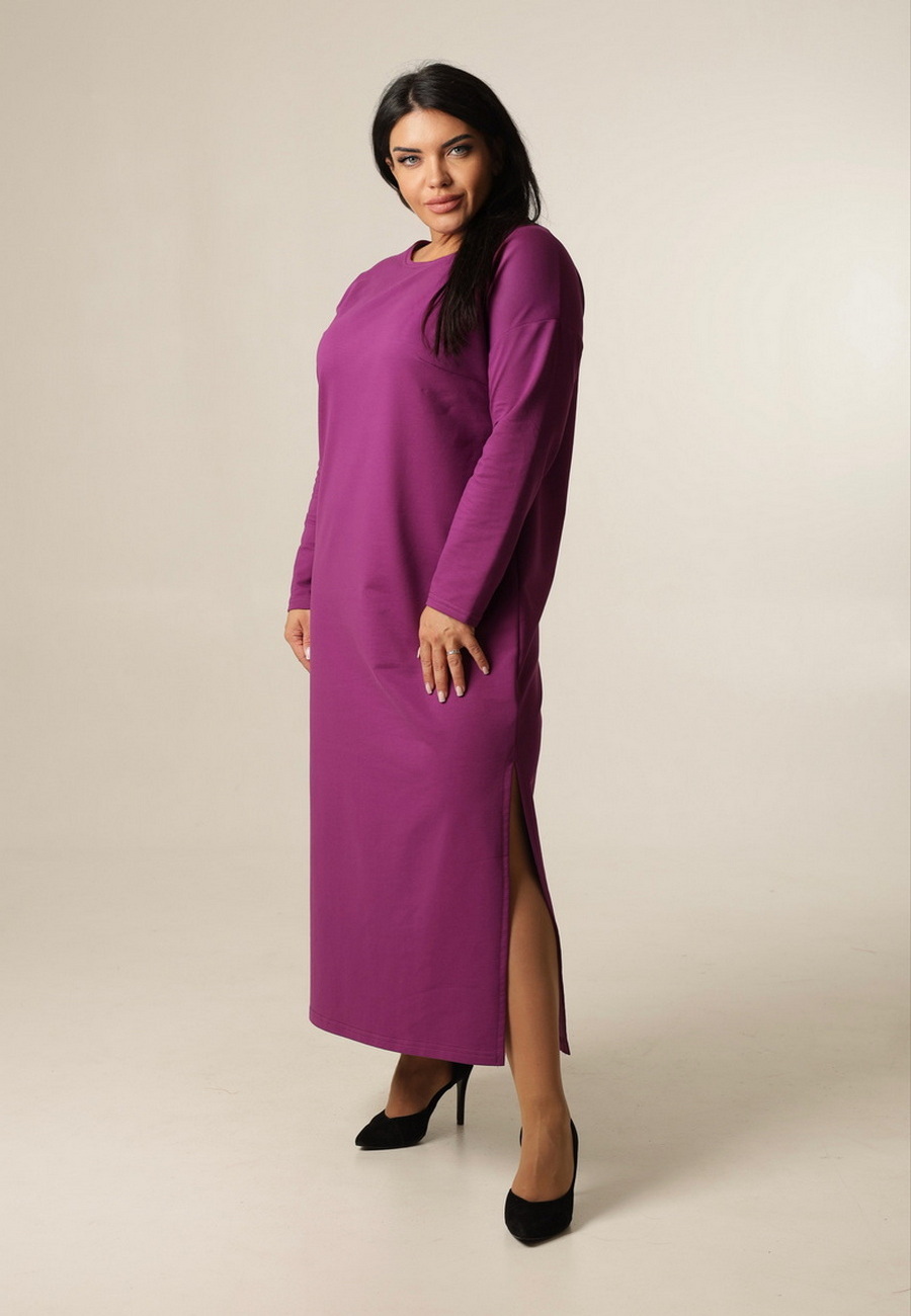Платье женское Elenatex П-169 фиолетовое 48 RU