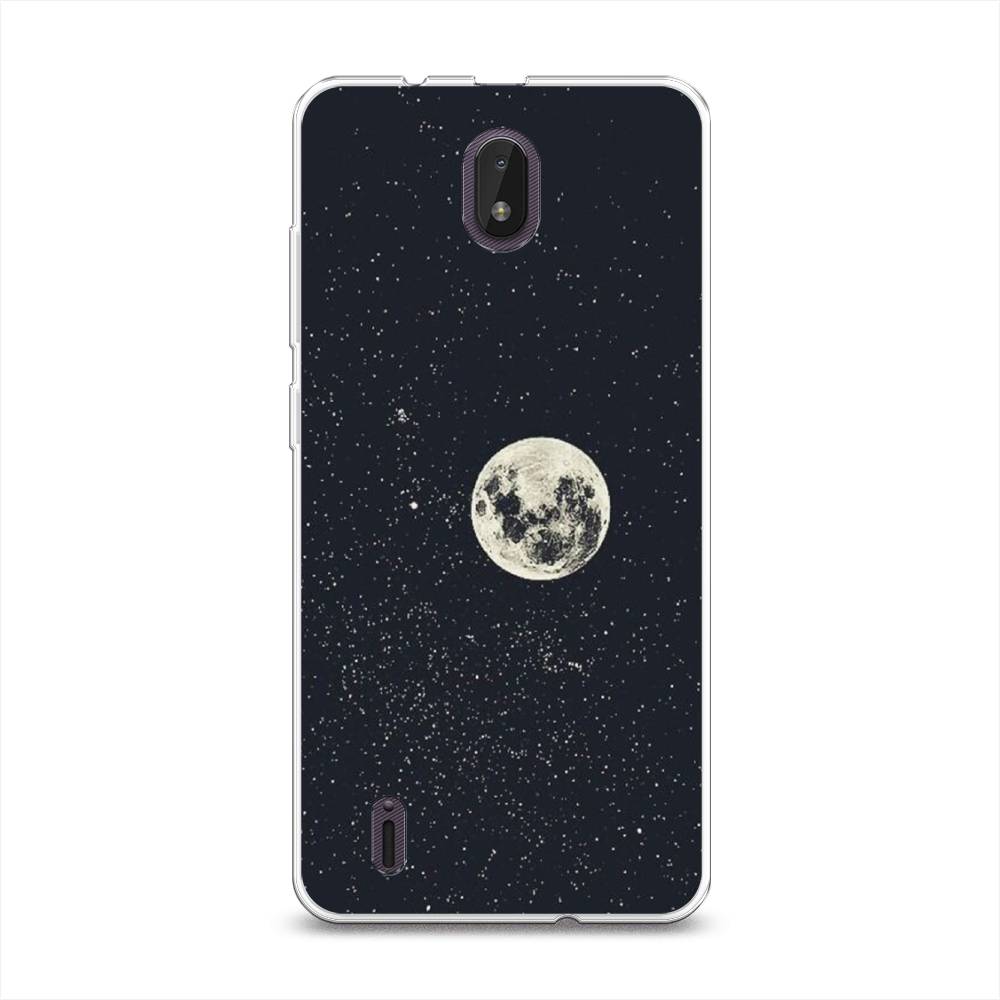 

Чехол на Nokia C01 Plus "Полнолуние", Красный, 125250-2