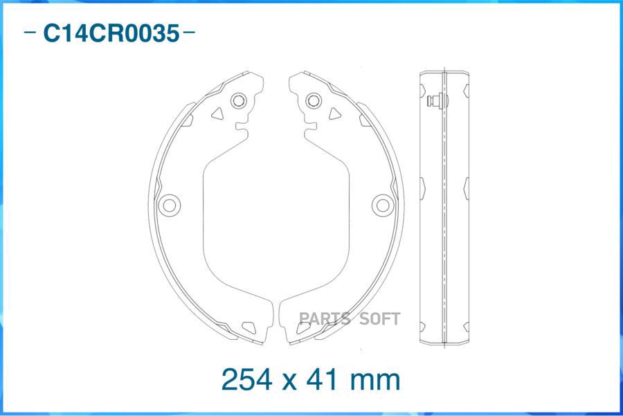 

Тормозные колодки CWORKS задние барабанные c14cr0035
