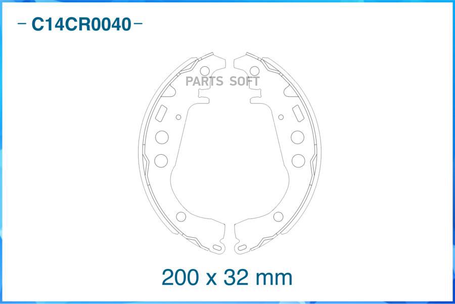 

Тормозные колодки CWORKS задние барабанные c14cr0040