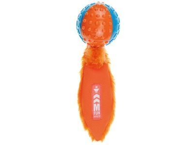 

Игрушка для собак M-PETS мяч-пищалка с хвостом цвет оранжевый