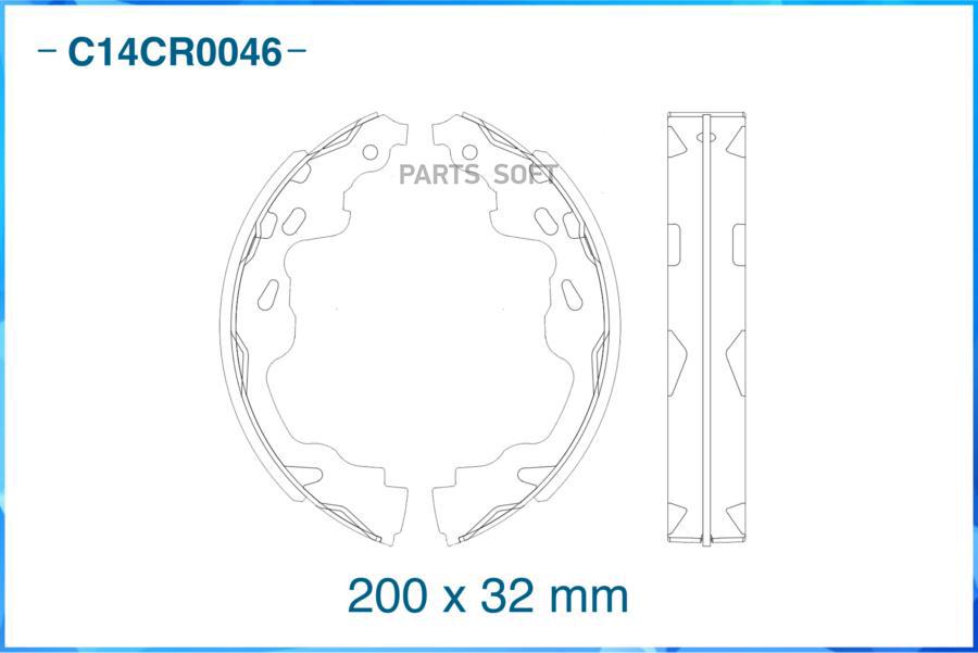 

Тормозные колодки CWORKS задние барабанные c14cr0046