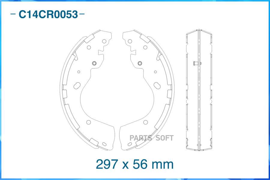 

Тормозные колодки CWORKS задние барабанные c14cr0053