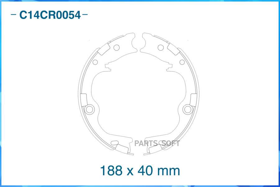 

Тормозные колодки CWORKS задние барабанные c14cr0054